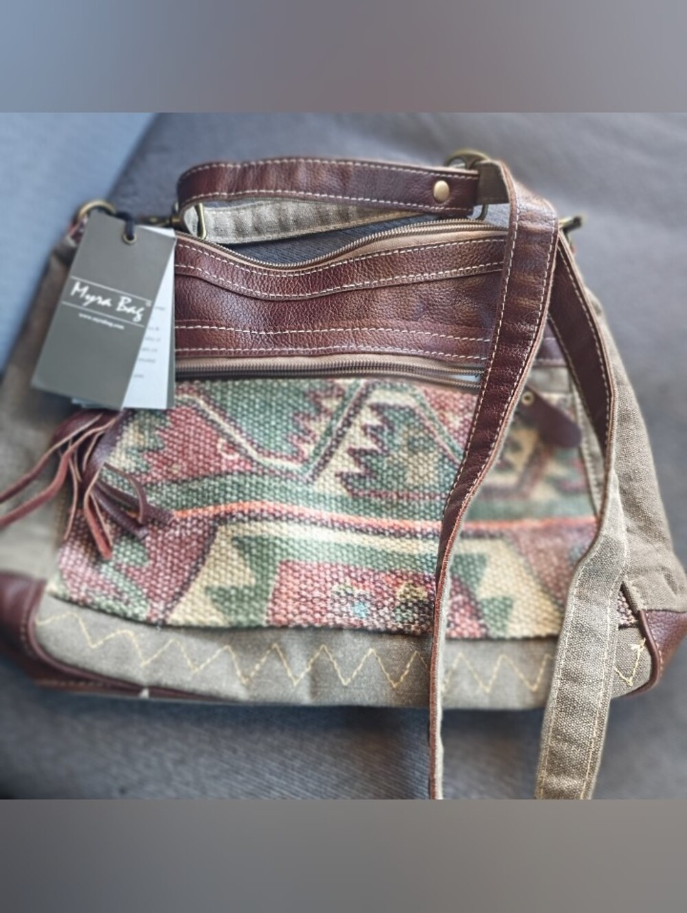 Aztec Tribal Print Myra Bag Crossbody